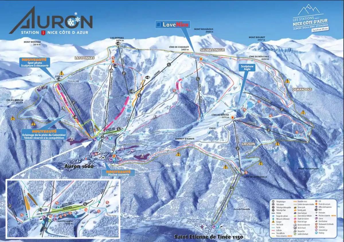 Studio Les 3 Lys Auron Exterior foto